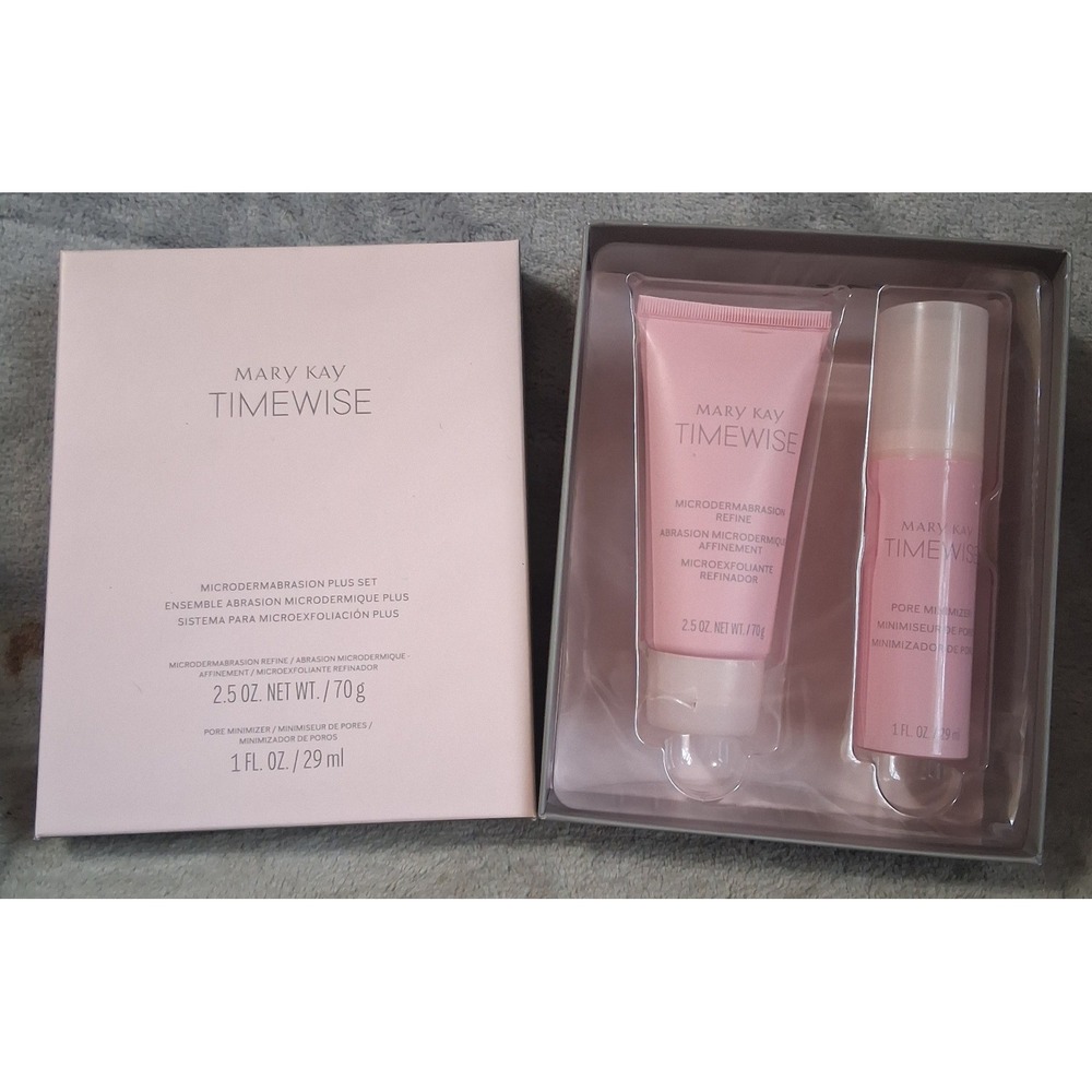 Mary Kay TimeWise Microdermabrasion Plus Set Refine 2.5oz & Pore Minimizer 1oz